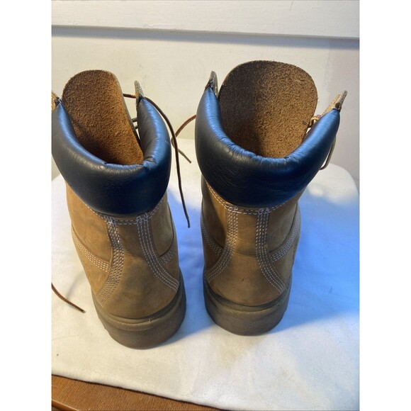 Timberland 6-Inch Premium Waterproof Work Boots Nubuck Leather Men’s Size 10